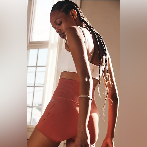 FreePeople Good Karma Running Shorts in Sequoia - Picture 4 of 4